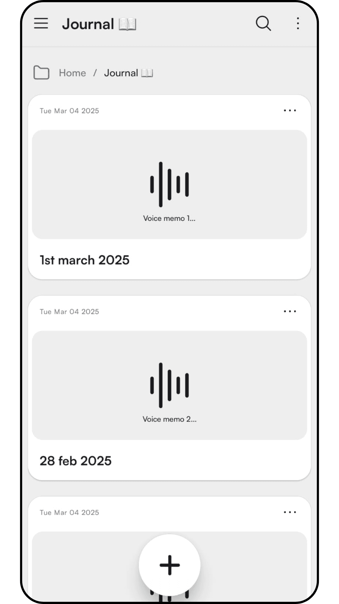 Create a Personal Diary with a Voice-First Note-Taking Approach