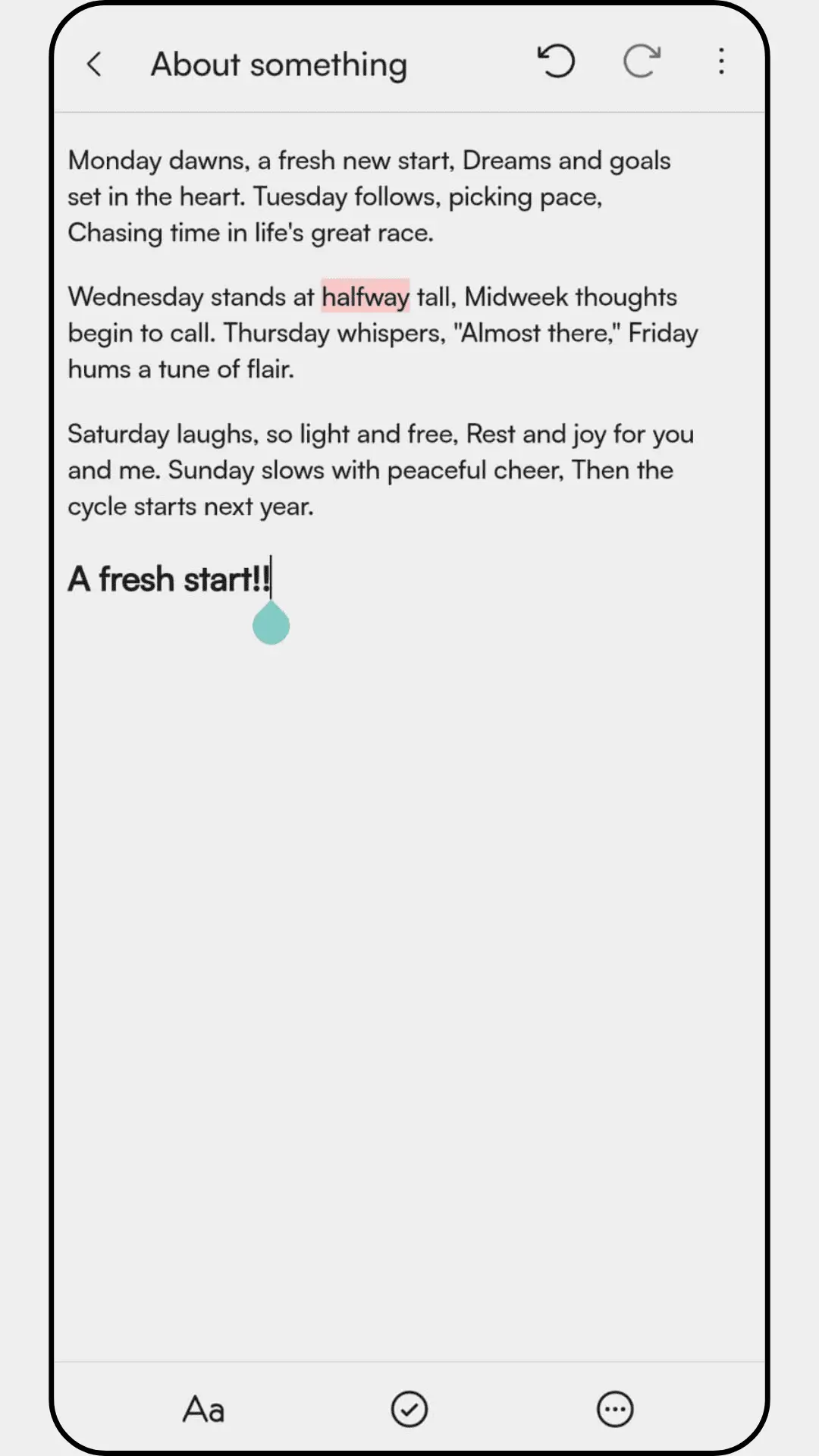 Submind's rich text editor with formatting and media support.